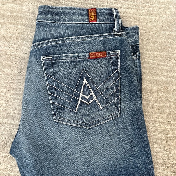 7 For All Mankind Jeans 👖 🤍 | “A” Pocket / Lowrise / Bootcut - Picture 1 of 8
